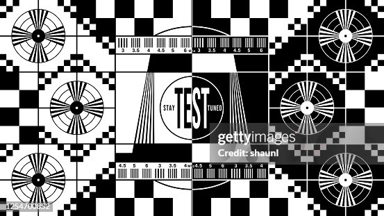 8k Vintage Test Pattern High-Res Vector Graphic - Getty Images