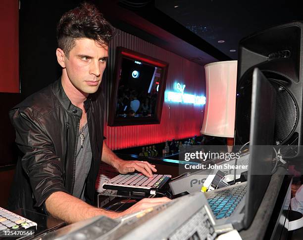 Dan Black spins during The Puma Social Club LA Launch Event at Sunset Towers on October 13, 2010 in Los Angeles, California.