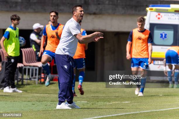 Daniele Gastaldello in action during the Serie B football match between Brescia Calcio and Pisa Sporting Club 1909 at Stadio Rigamonti in Brescia,...