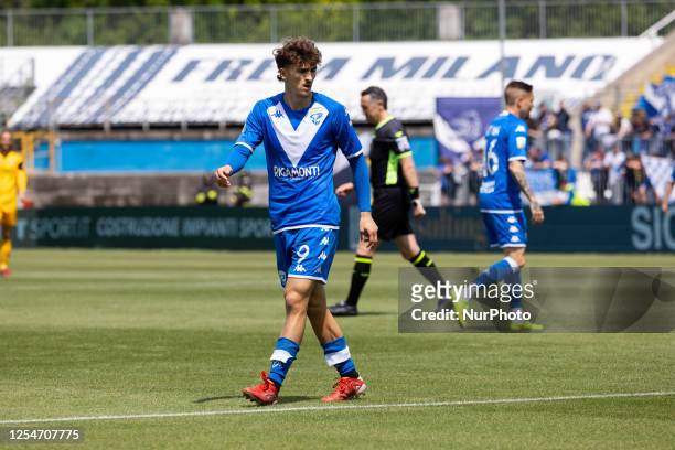 Pablo Rodriguez in action during the Serie B football match between Brescia Calcio and Pisa Sporting Club 1909 at Stadio Rigamonti in Brescia, Italy,...