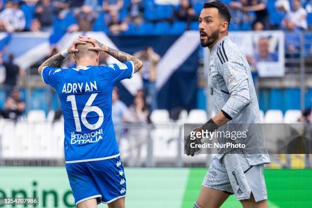 Adryan in action during the Serie B football match between Brescia Calcio and Pisa Sporting Club 1909 at Stadio Rigamonti in Brescia, Italy, on may...