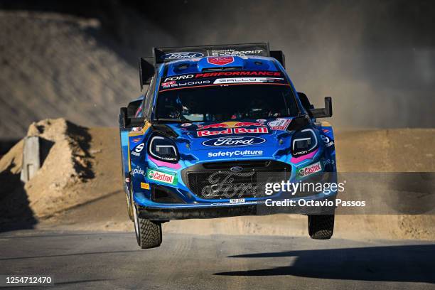 Pierre-Louis Loubet of France and Nicolas Gilsoul of Belgium compete in their FORD Puma Rally1 HYBRID during the SS16 Paredes on Day Four of the FIA...