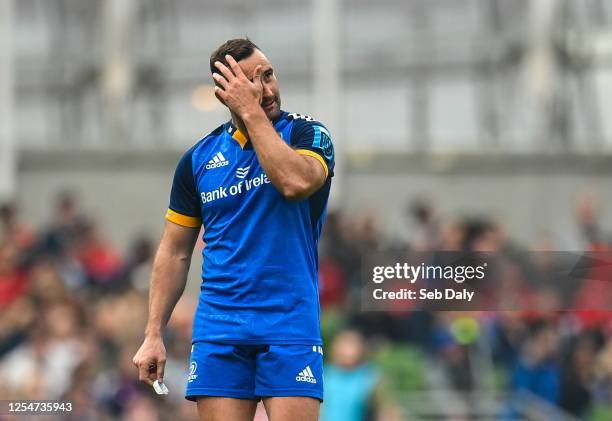 Dublin , Ireland - 13 May 2023; Dave Kearney of Leinster during the United Rugby Championship Semi-Final match between Leinster and Munster at the...