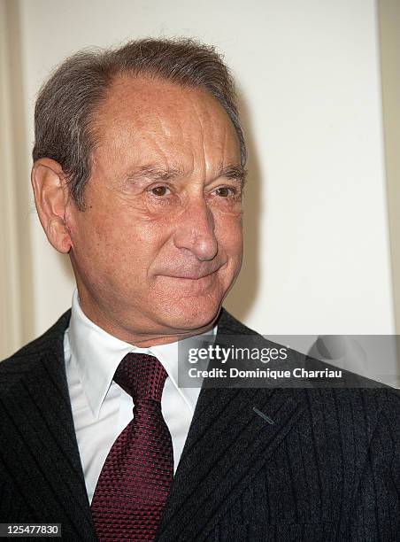 Mayor of Paris Bertrand Delanoe attends the award ceremony for the medal vermilion city of Paris at Mairie de Paris on October 26, 2010 in Paris,...