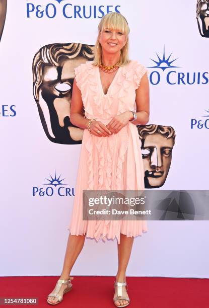 Sara Cox arrives at the 2023 BAFTA Television Awards with P&O Cruises at The Royal Festival Hall on May 14, 2023 in London, England.