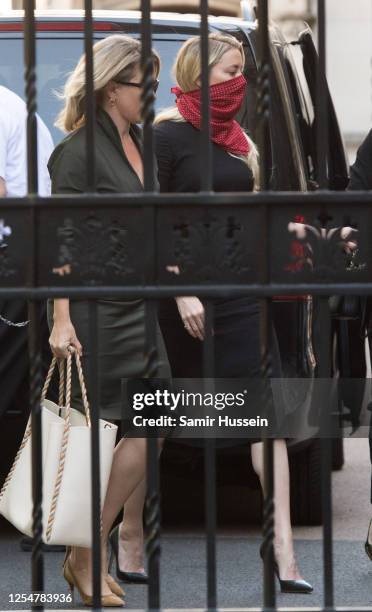 Amber Heard arrives at Royal Courts of Justice, Strand on July 07, 2020 in London, England. Johnny Depp is taking News Group Newspapers, publishers...