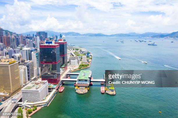 香港 - 維多利亞港的澳門客運碼頭 - 上環 個照片及圖片檔