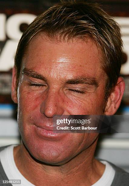 Shane Warne arrives at the Melbourne Premiere of 'Monte Carlo' at Hoyts Cinemas Melbourne Central on September 18, 2011 in Melbourne, Australia.