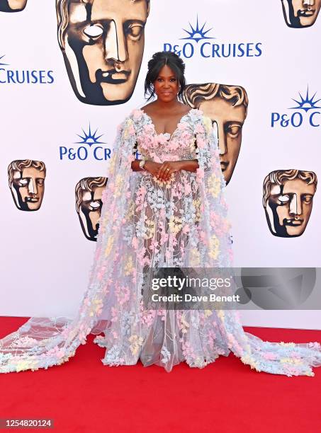 Motsi Mabuse arrives at the 2023 BAFTA Television Awards with P&O Cruises at The Royal Festival Hall on May 14, 2023 in London, England.