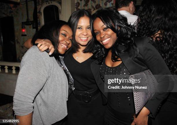 Massah David, Angela Yee, and Miatta David attend Experience the Turn at The Box on November 12, 2010 in New York City.