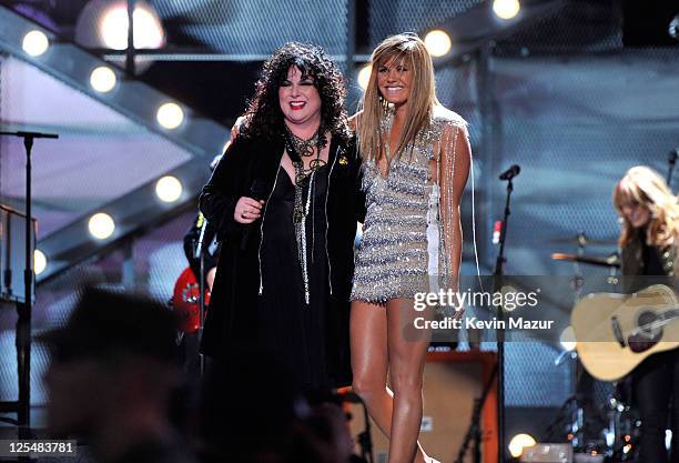 Singer Ann Wilson and musician Grace Potter perform during "VH1 Divas Salute the Troops" presented by the USO at the MCAS Miramar on December 3, 2010...