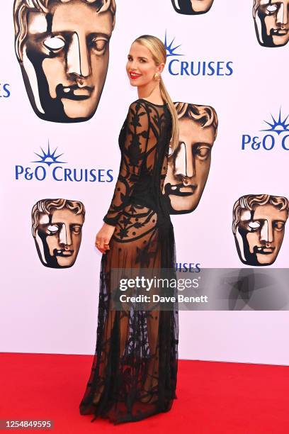 Vogue Williams arrives at the 2023 BAFTA Television Awards with P&O Cruises at The Royal Festival Hall on May 14, 2023 in London, England.