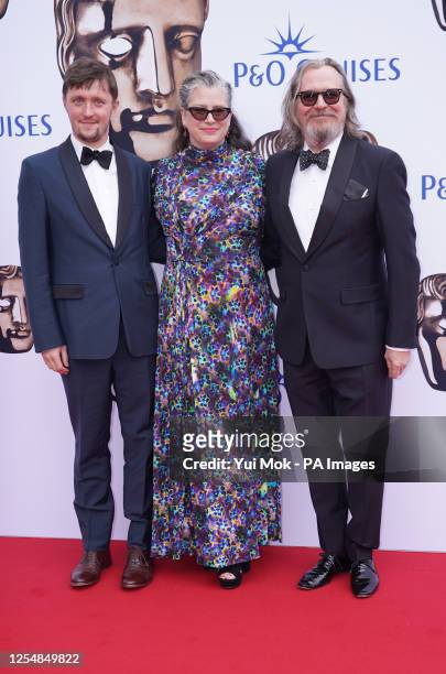 Gary Oldman , partner Gisele Schmidt and son Alfie Oldman attending the Bafta Television Awards 2023 at the Royal Festival Hall, London. Picture...