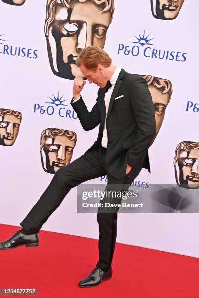 Damian Lewis arrives at the 2023 BAFTA Television Awards with P&O Cruises at The Royal Festival Hall on May 14, 2023 in London, England.