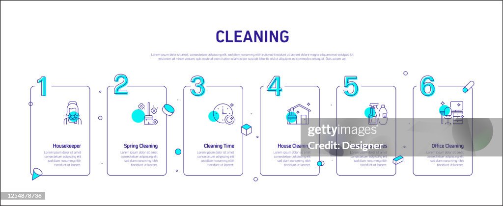 Cleaning Related Process Infographic Template Process Timeline Chart ...