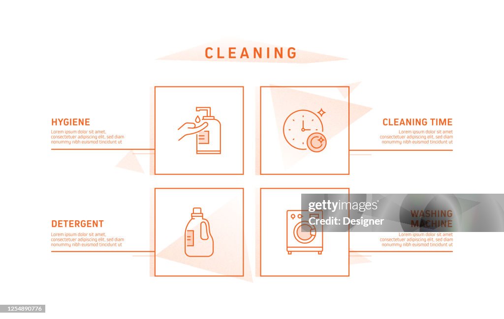 Cleaning Related Process Infographic Template Process Timeline Chart ...