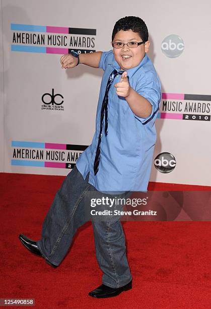 Actor Rico Rodriguez arrives at the 2010 American Music Awards held at Nokia Theatre L.A. Live on November 21, 2010 in Los Angeles, California.