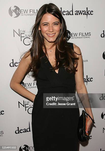 Actress Nathalie Fay attends the Dead Awake Premiere at Arclight Hollywood on November 30, 2010 in Hollywood, California.