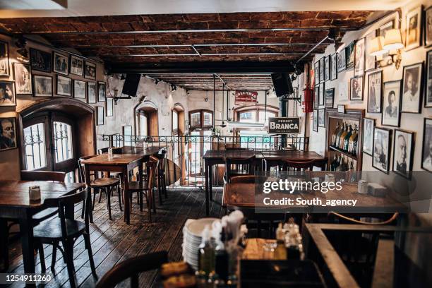 inside of city cafe in buenos aires - buenos aires cafe stock pictures, royalty-free photos & images