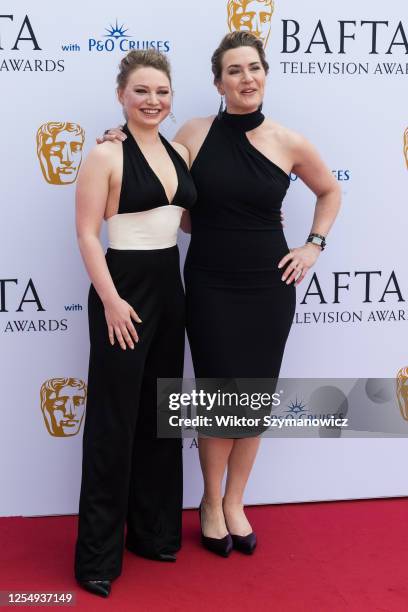 Mia Threapleton and Kate Winslet attend the BAFTA Television Awards with P&O Cruises at the Royal Festival Hall in London, United Kingdom on May14,...