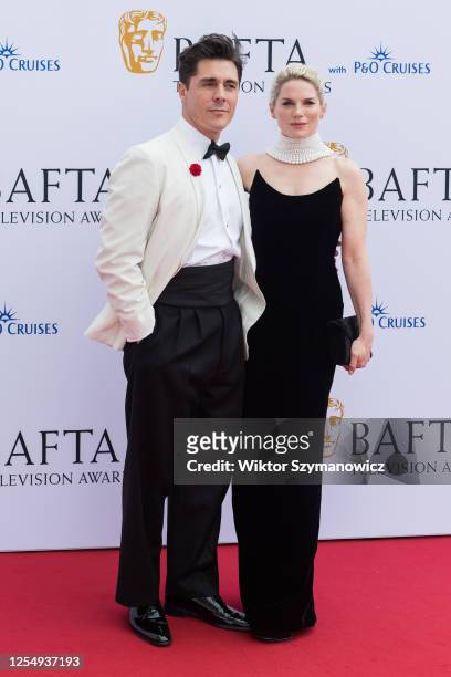 Ross J Barr and Eva Birthistle attend the BAFTA Television Awards with P&O Cruises at the Royal Festival Hall in London, United Kingdom on May14,...
