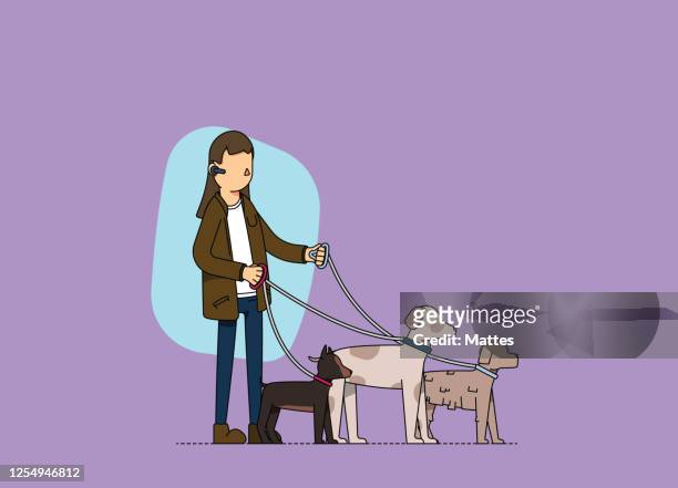 464 Three Dogs High Res Illustrations - Getty Images