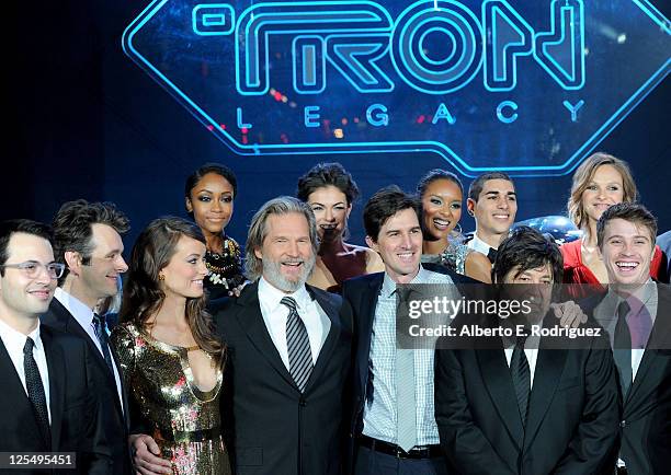 Screenwriter Adam Horowitz, actors Michael Sheen, Olivia Wilde, Yaya DaCosta, Jeff Bridges, Serinda Swan, Director Joseph Kosinski, actors Elizabeth...