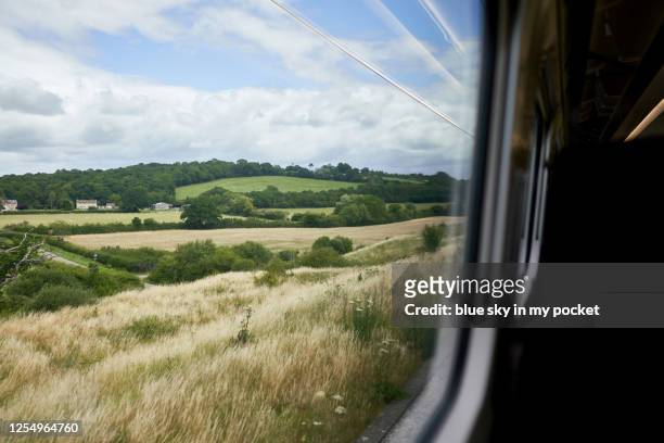 looking through a train window - train window stock pictures, royalty-free photos & images