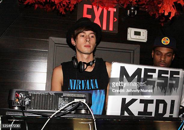 Mess Kid spins at Greenhouse on November 15, 2010 in New York City.