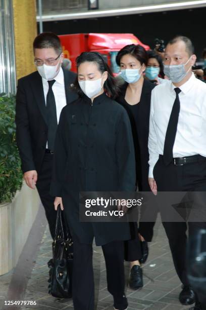 Pansy Ho, daughter of Macao business magnate Stanley Ho, attends the funeral of Stanley Ho on July 8, 2020 in Hong Kong, China.