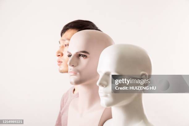 mannequin and a male - lay figure stock pictures, royalty-free photos & images