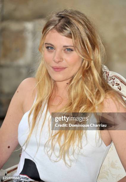 Actress Ornella Boule poses for the photocall of 'Le village des hombres' at hotel Renoir during the Festival of sarlat on November 11, 2010 in...
