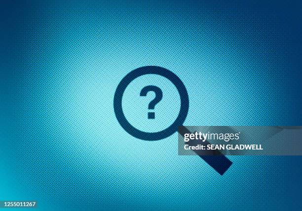 search icon on screen - quiz icon stock pictures, royalty-free photos & images