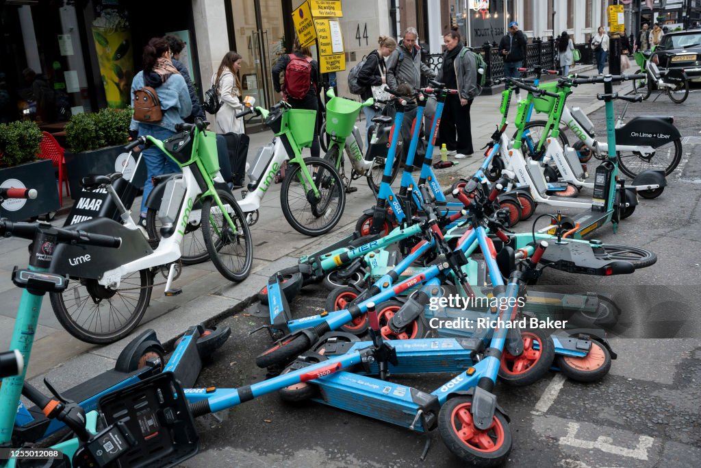 Domino Effect eScooters And Lime Bikes