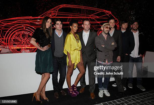 Personality Louise Roe, actor Miles Fisher, singer Solange Knowles, Land Rovers Vice President of Marketing in North America Finbar McFall,...