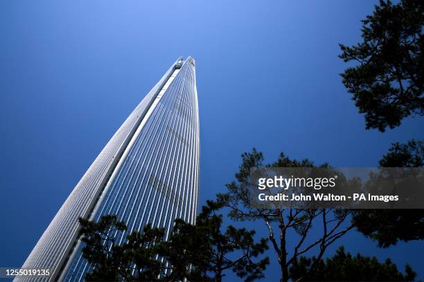 Lotte World Tower in Seoul, Republic of Korea