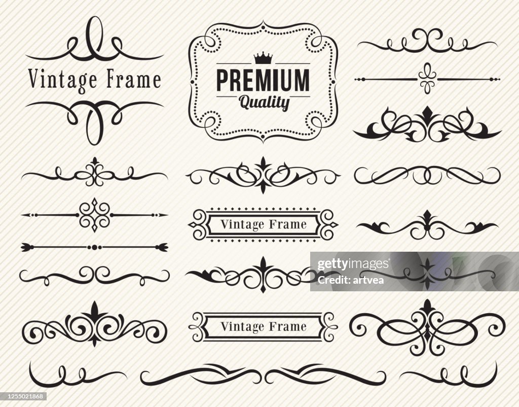 Conjunto de elementos decorativos para el diseño