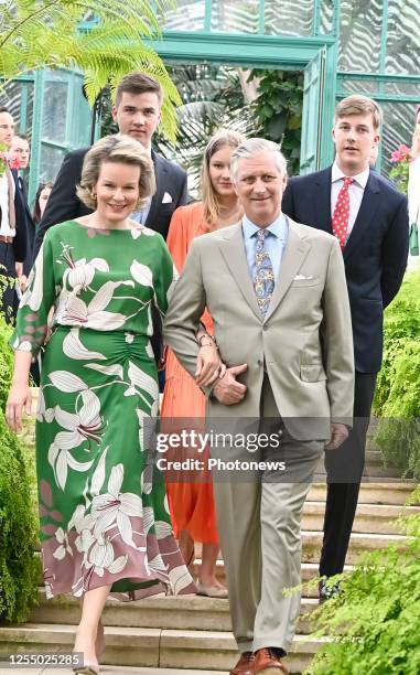 On the occasion of his ten-year reign, King Philippe, together with Queen Mathilde, invited six hundred Belgians from all over the country to a...