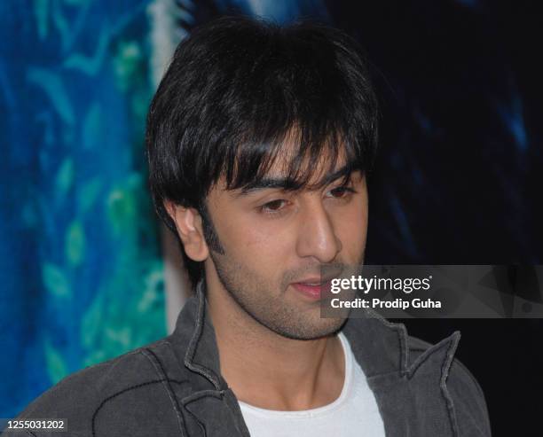 Ranbir Kapoor attends the "Saawaria" film press conference on October 06, 2007 in Mumbai, India.