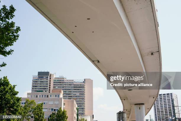 May 2023, Rhineland-Palatinate, Ludwigshafen: A section of Hochstraße Süd stands in the city center. New construction is scheduled to begin on July...