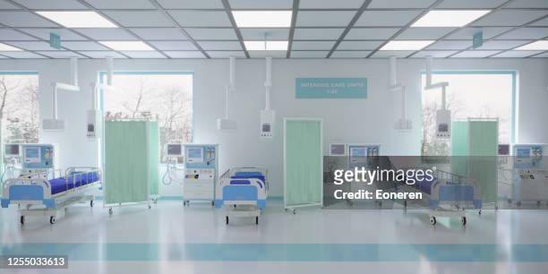 intensivstation im krankenhaus - krankenhaus niemand stock-fotos und bilder