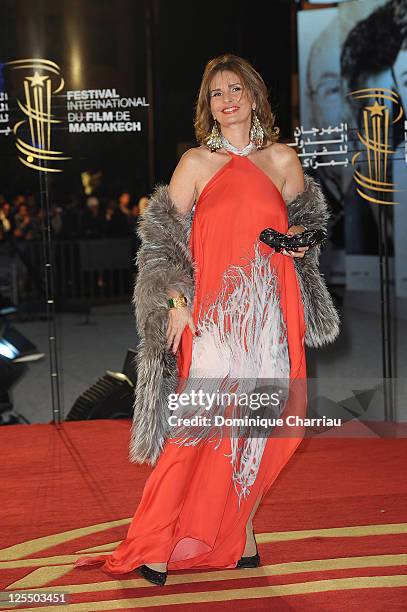 Yousra attends the Tribute to the French Cinema during the 10 th Marrakech Film Festival on December 4, 2010 in Marrakech, Morocco.