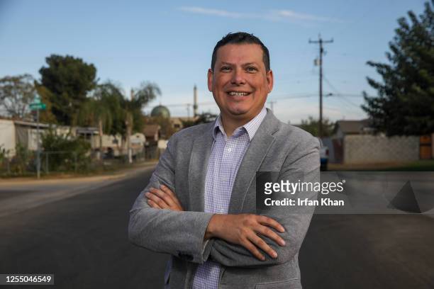 Bakersfield, CA Assemblyman Rudy Salas running against incumbent Rep. David Valadao for the newly drawn congressional district 22, visits his old...
