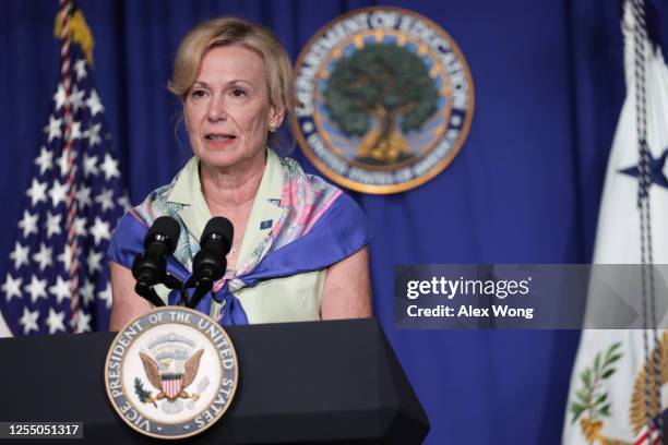 White House coronavirus response coordinator Deborah Birx speaks during a White House Coronavirus Task Force press briefing at the U.S. Department of...