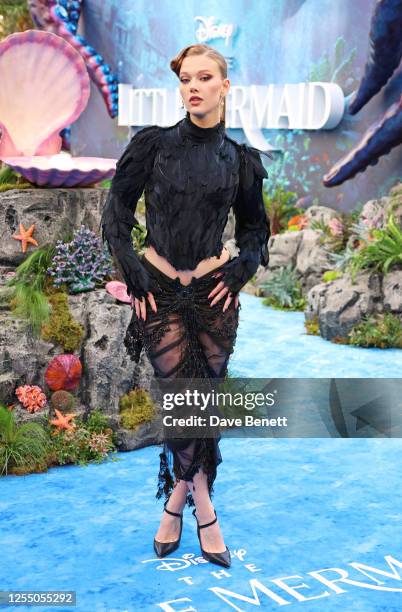 Jessica Alexander attends the UK Premiere of "The Little Mermaid" at Odeon Luxe Leicester Square on May 15, 2023 in London, England.