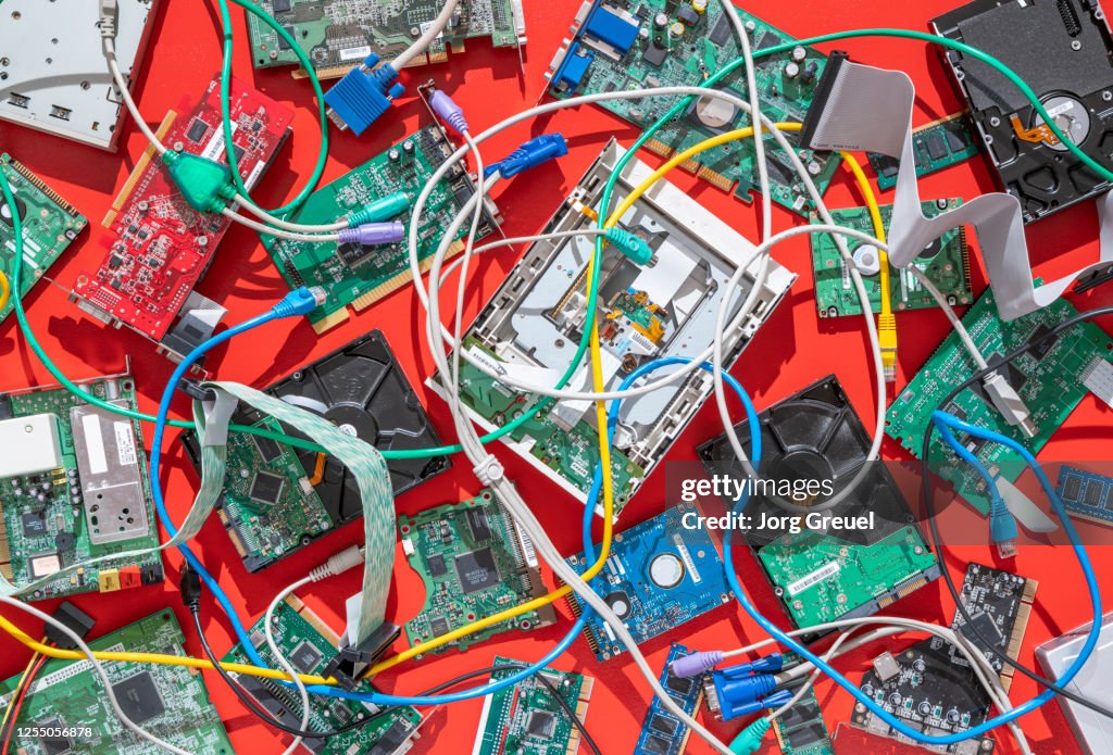 Computer Parts Cable Computer Parts And Cables High-Res Stock Photo - Getty Images