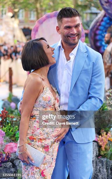 Janette Manrara and Aljaz Skorjanec attend the UK Premiere of "The Little Mermaid" at Odeon Luxe Leicester Square on May 15, 2023 in London, England.