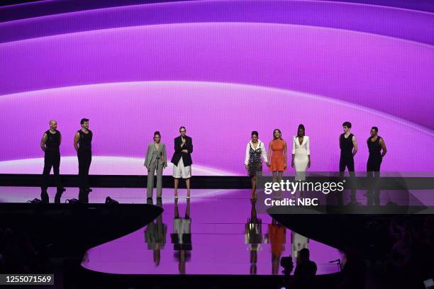 NBCUniversal Upfront in New York City on Monday, May 15, 2023 -- Pictured: Sai De Silva, Jenna Lyons, Jessel Taank, Erin Lichy, Ubah Hassan, "The...