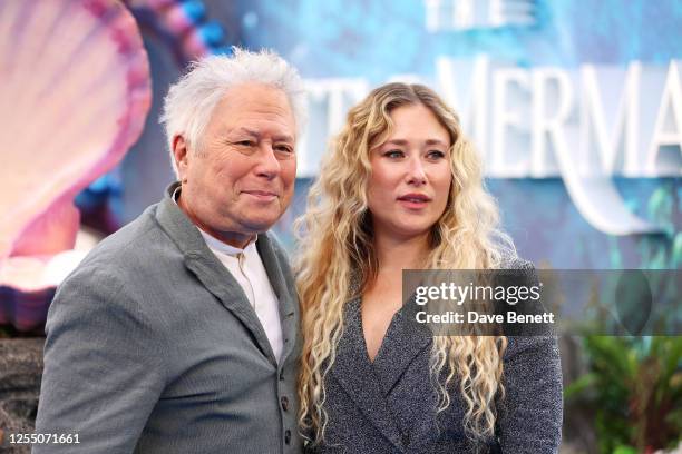 Alan Menken and Anna Rose Menken attend the UK Premiere of "The Little Mermaid" at Odeon Luxe Leicester Square on May 15, 2023 in London, England.