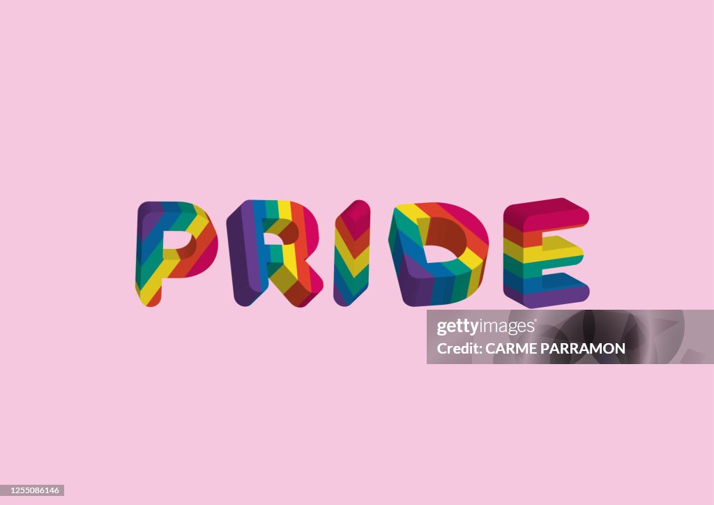 Mes del orgullo. Colores del arco iris.